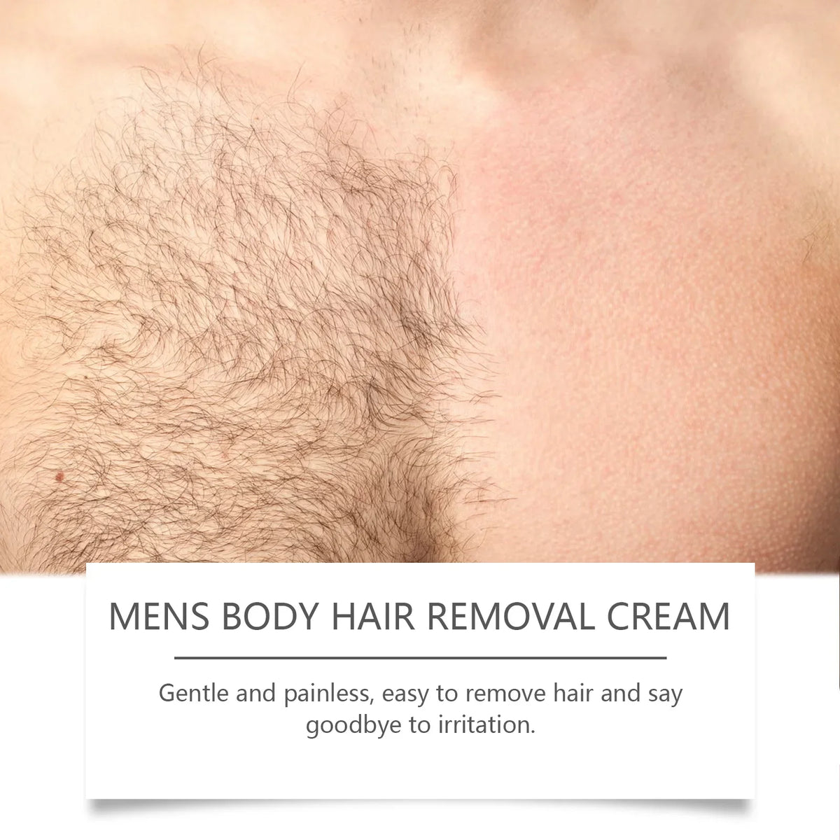 Men's Hair Removal Cream & Scraper – Fast-Acting Depilatory Hair Removal Cream Qme