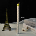 LED Flameless Taper Candle – Flickering Electric Dinner Candle LED Taper Candle Qst Spiral pattern