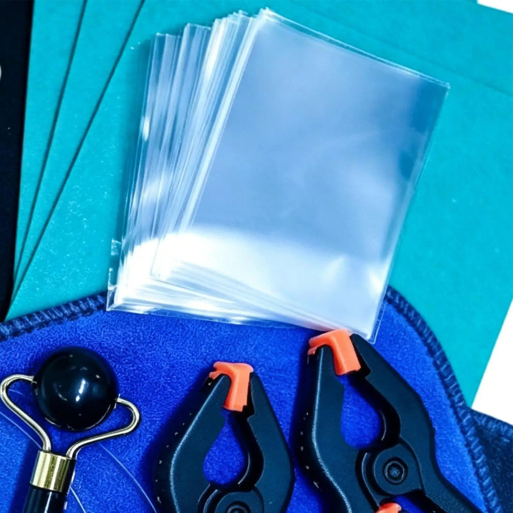 28-Piece Trading Card Cleaning Flattening & Grading Tool Kit Card Grading Tool Kit Qme