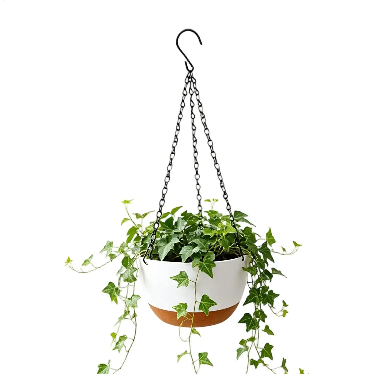 Hangable Flower Basket Planter with Removable Tray | Indoor & Outdoor Hanging Planter Pot Qme