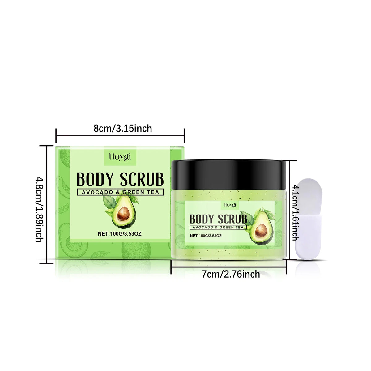 Matcha Body Scrub – Gentle Exfoliating Pore Cleanser | Qme Body Scrub Qme