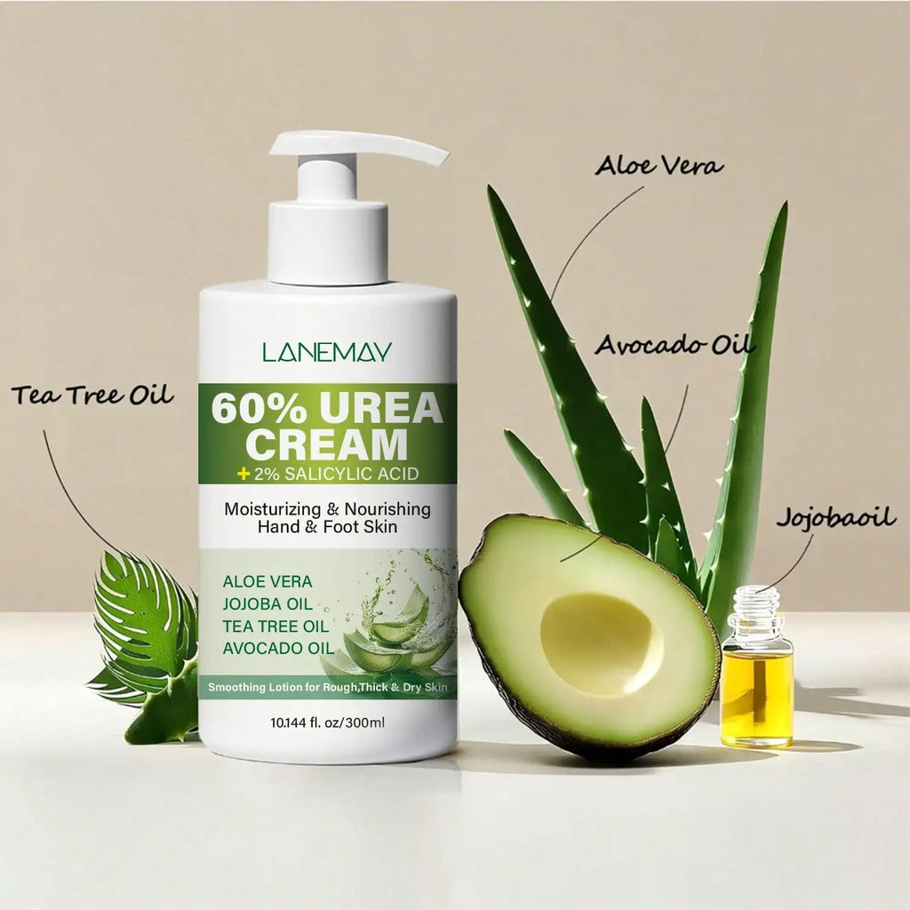 Lanemay 60% Urea Hand & Foot Cream – 300ml Deep Moisturizer Hand & Foot Cream Qst