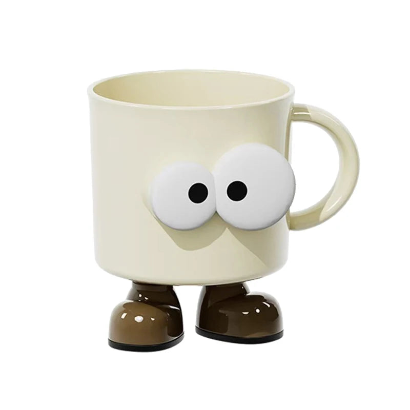 Cute Cartoon Toothbrush & Mouthwash Cup – Anti-Slip Bathroom Bathroom Cup Qst Default Title