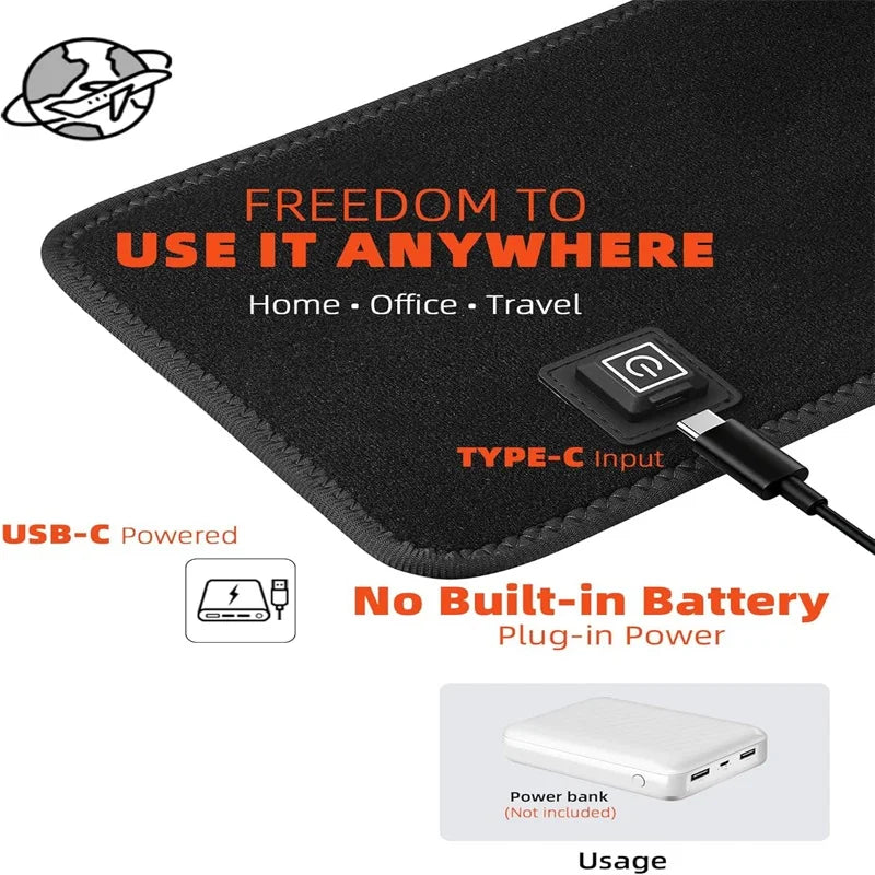 60-LED Red Light Therapy Wrap Belt 660nm 850nm USB Red Light Therapy Belt Qst