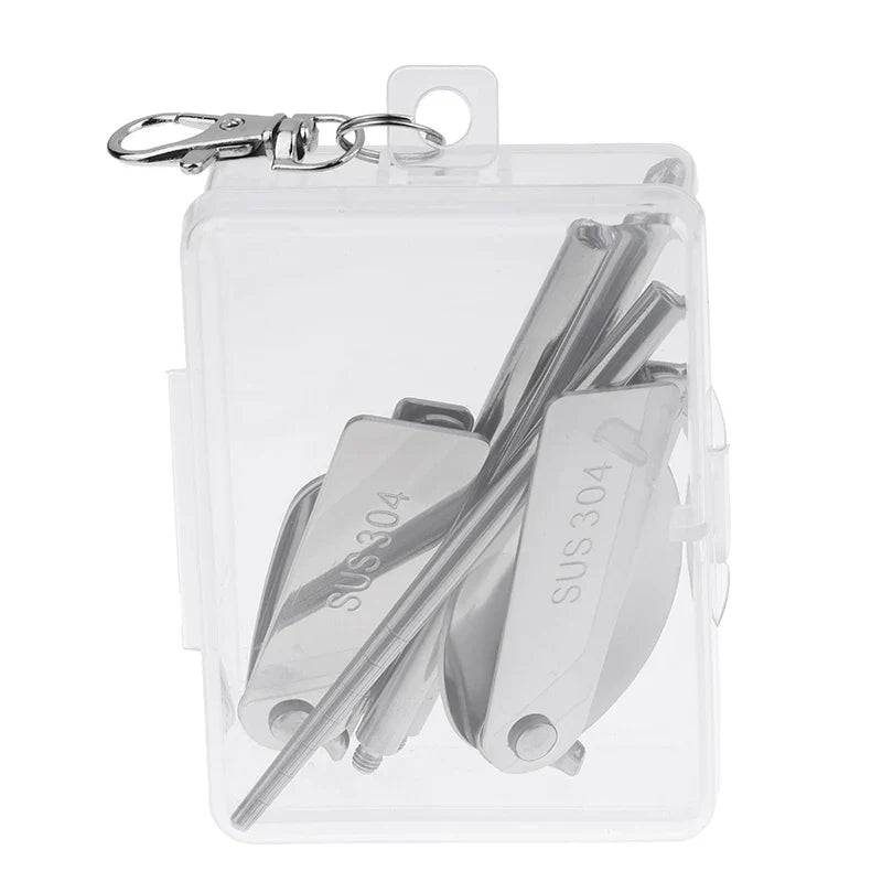 Portable Stainless Steel Cutlery Set – Spoon Fork Chopsticks Portable Cutlery Set Qme