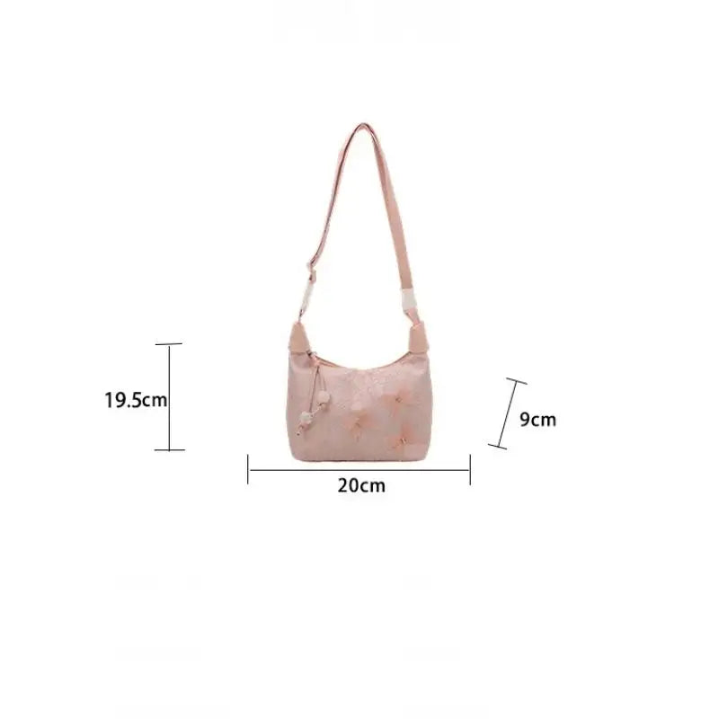 Embossed Floral Large Capacity Crossbody Shoulder Bag Crossbody Handbag Qme