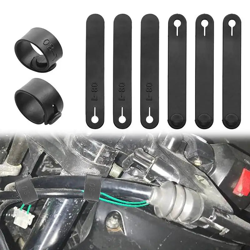 Elastic Rubber Cable Ties – Motorcycle & Car Wire Organizer Rubber Cable Ties Qst