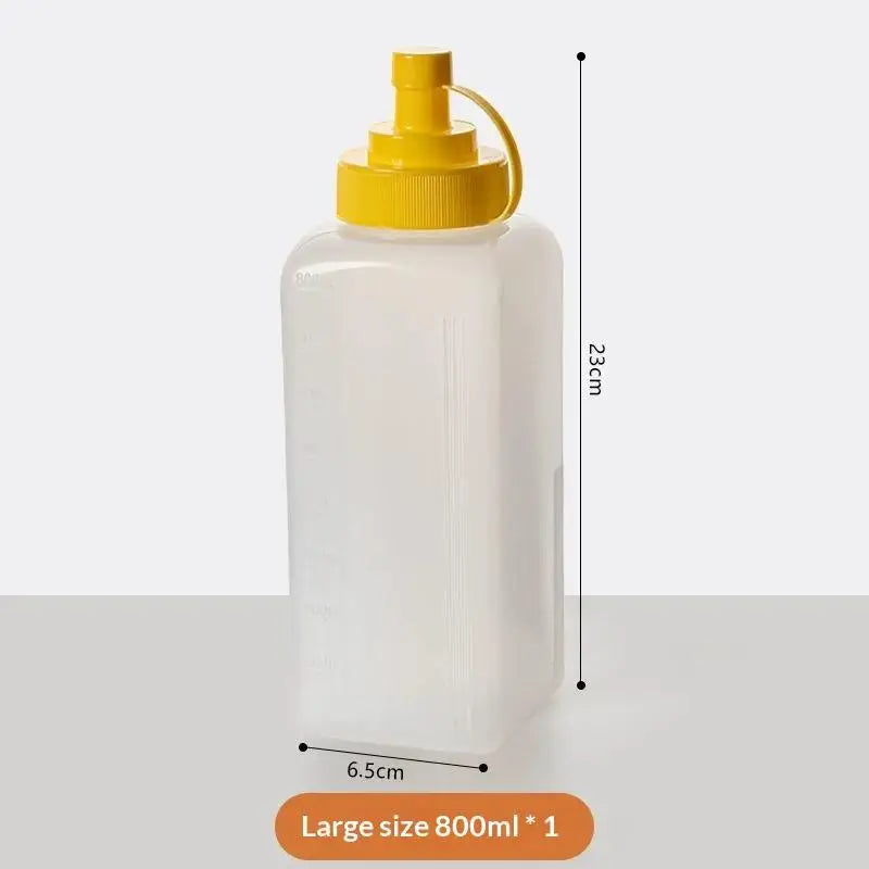 Wide-Mouth Squeeze Condiment Bottles 600ml 800ml 1000ml Condiment Dispenser Qme A7