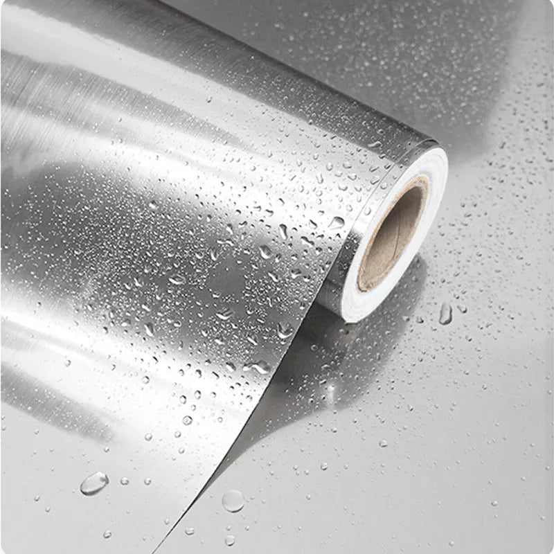 Brushed Silver Metal Contact Paper – Waterproof Self-Adhesive Self-Adhesive Wall Film Qme