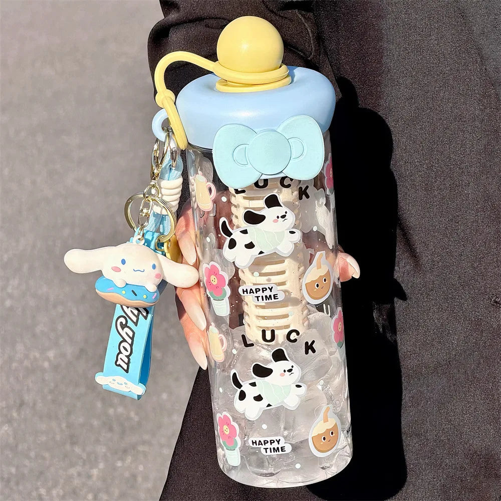 Hello Kitty Large-Capacity Cartoon Water Cup for Girls Cartoon Water Cup Qme 3 600ml