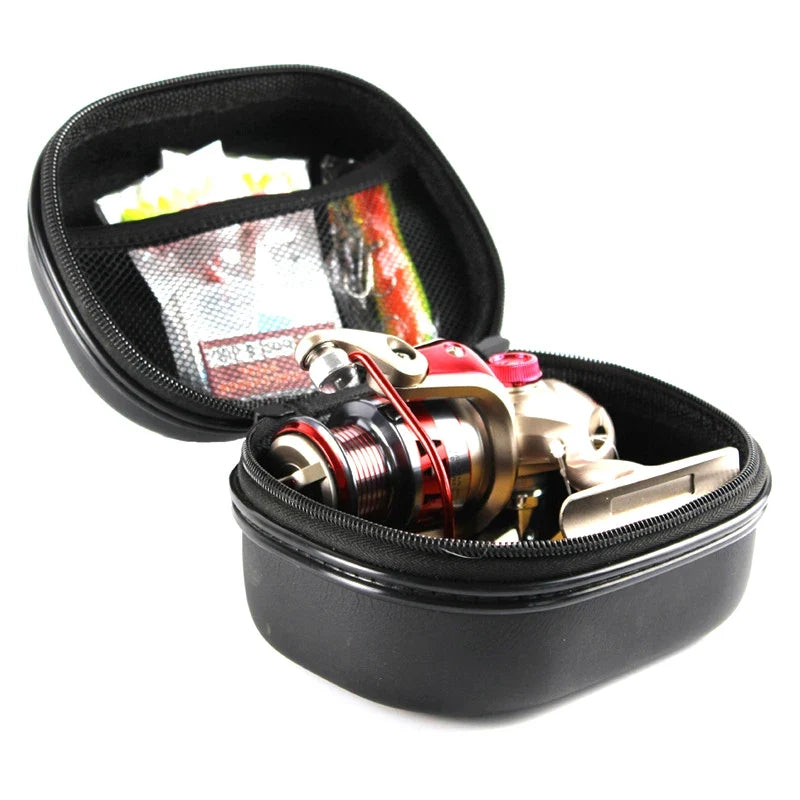 Spinning Reel Case – Shockproof Waterproof EVA Fishing Box Fishing Reel Case Qme