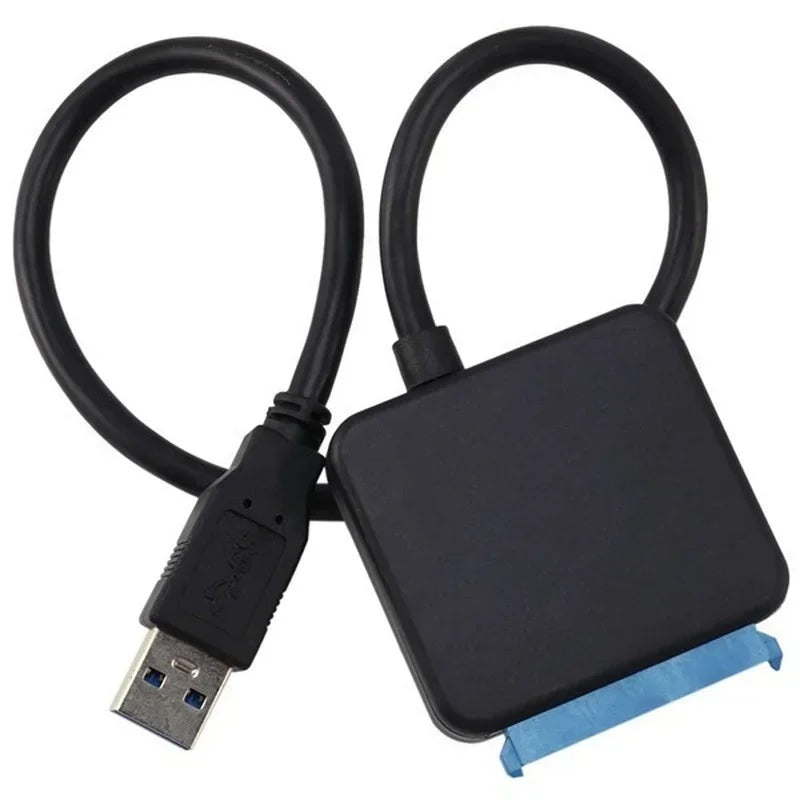 USB 3.0 to SATA Cable – 2.5"/3.5" SSD HDD Adapter, 5Gbps SATA USB Adapter Cable Qme