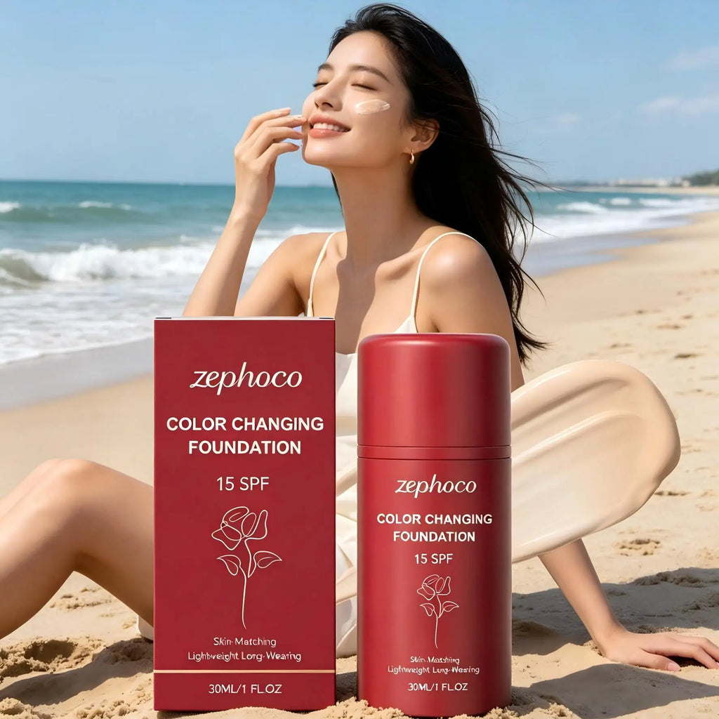 Zephoco Color-Changing Liquid Foundation SPF 15 – 30ml Liquid Foundation Qst