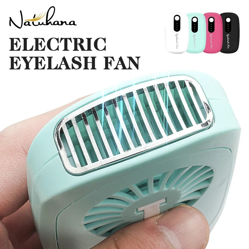NATUHANA USB Bladeless Eyelash Dryer Fan for False Lashes Eyelash Dryer Fan Qme