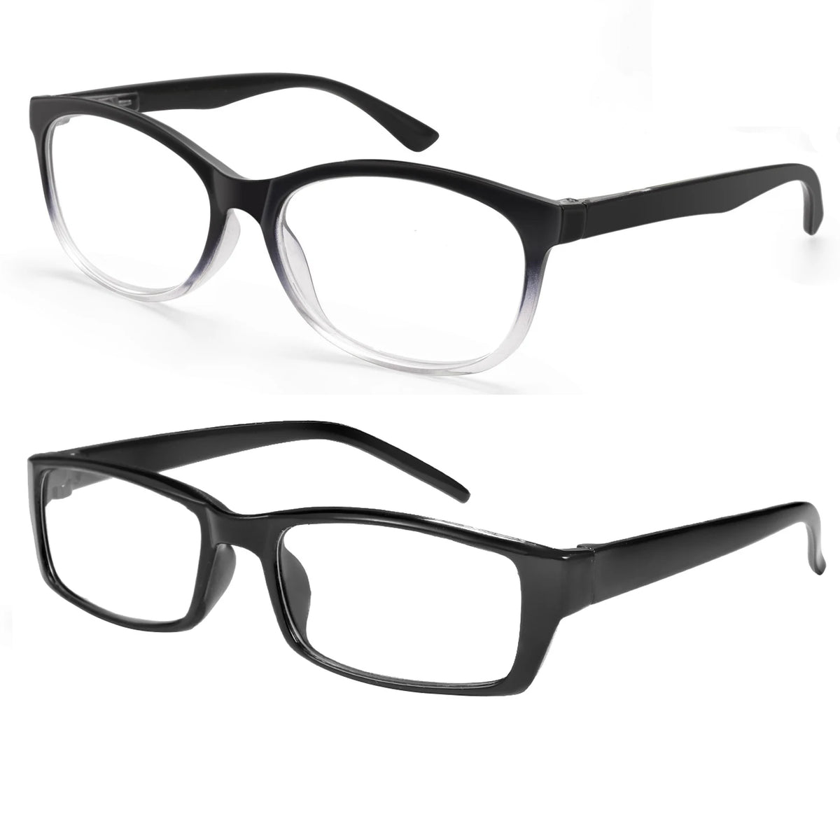 VOPHA Autofocus Reading Glasses – HD Clear Lenses, Unisex 1-4 Pack Reading Glasses Qst black1 black2