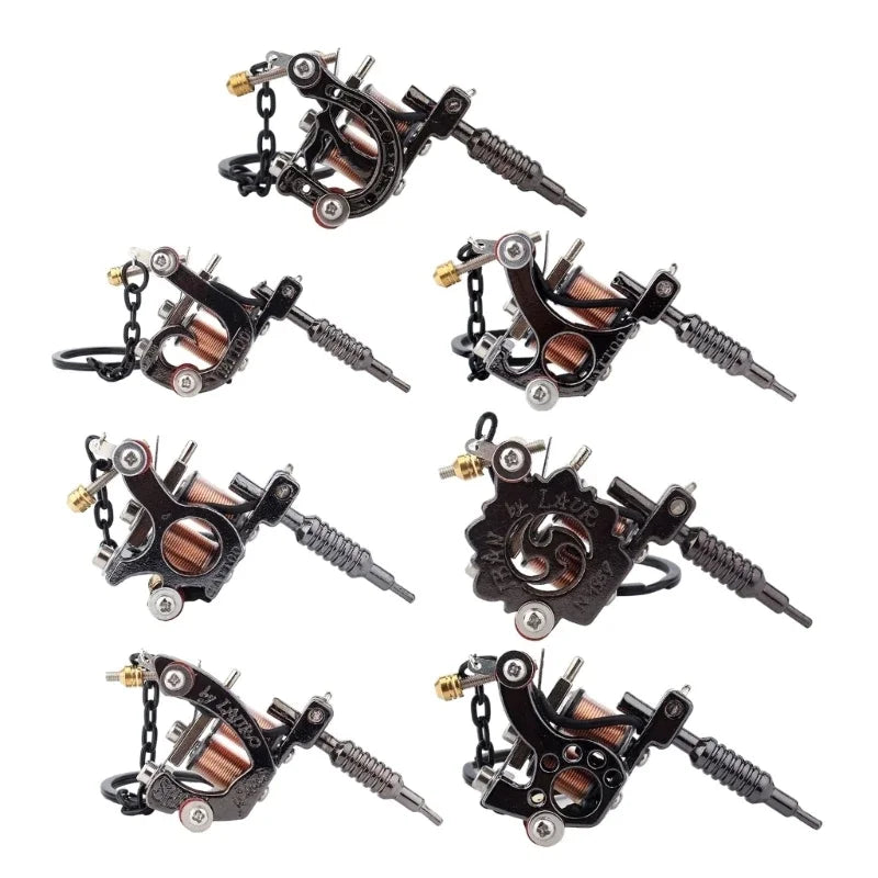 Tattoo Machine Charm Stainless Steel Pendant Necklace for Men Charm Pendant Necklace Qme