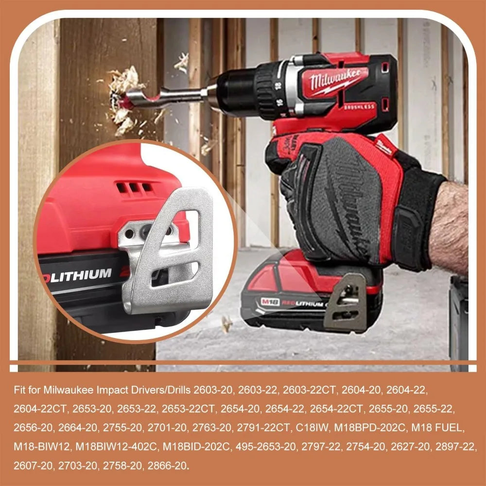 Electric Drill Belt Clip Hook Screw for Impact Drivers & Drills Power Tool Belt Clip Qme