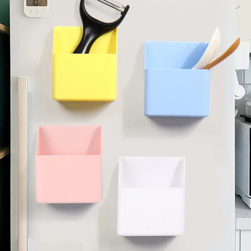 Magnetic Refrigerator Organizer Large Capacity | Qme Storage Box Magnetic Storage Organizer Qme