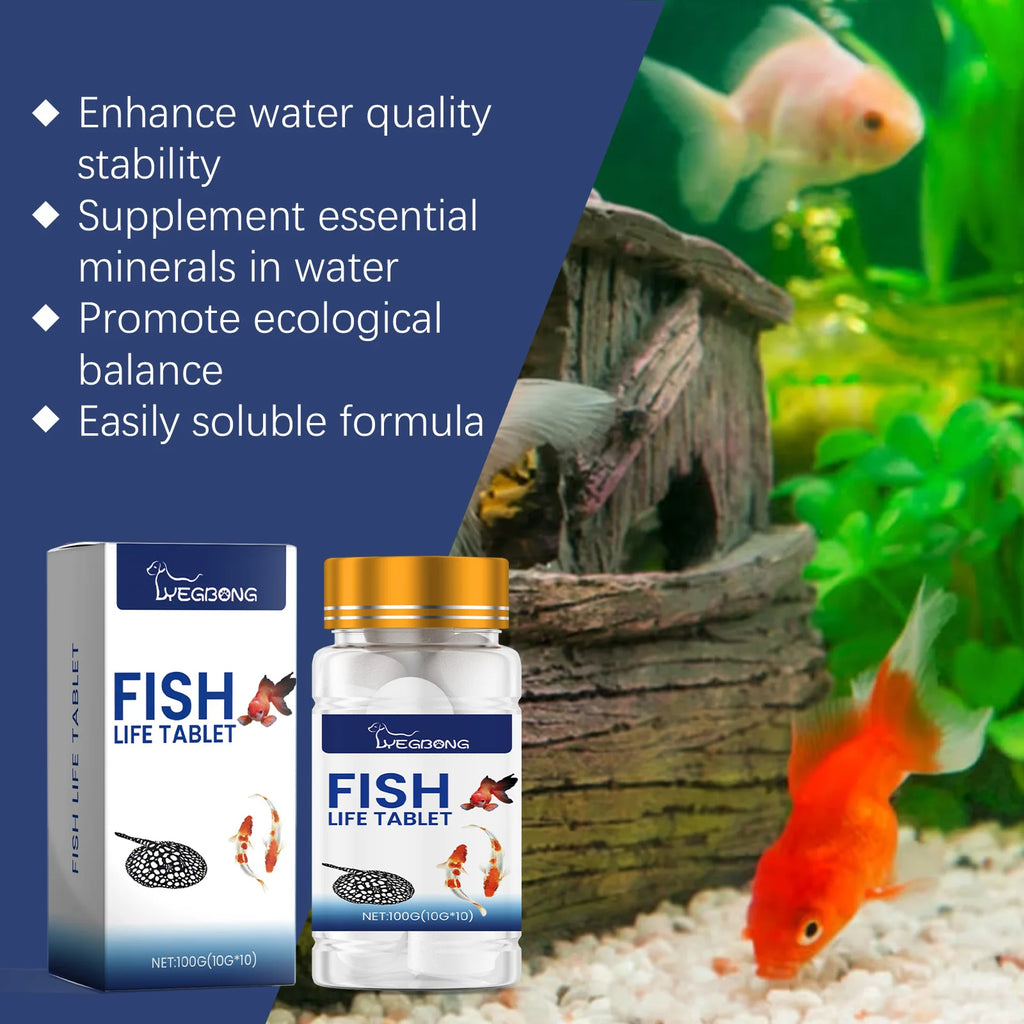 Aquarium Salt Slices 100g – Fish Tank Mineral Conditioner Aquarium Water Treatment Qst