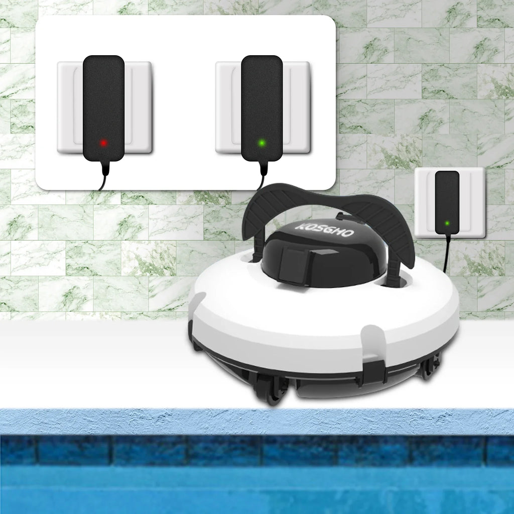 Smart Cordless Robotic Pool Cleaner – Dual Motors & 5200mAh Robotic Pool Cleaner Qme