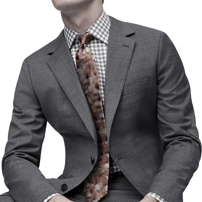 Cute Funny Cat Necktie – 3D Cartoon Print Fashion Tie Novelty Necktie Qme