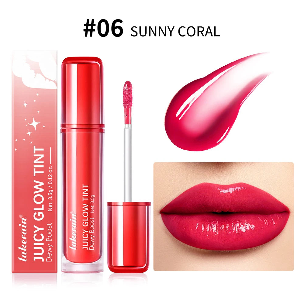 Lakerain Mirror Shine Lip Gloss – Clear Hydrating Long-Lasting Lip Gloss Qst 06