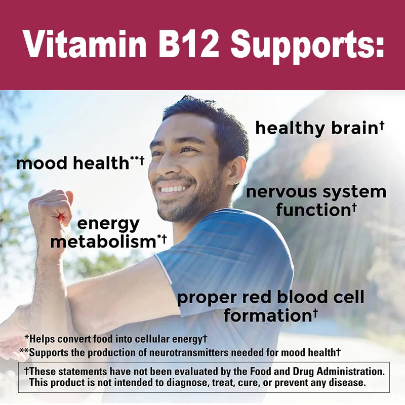 Vitamin B12 Complex with Marine Collagen & Biotin – 60/120 Caps Vitamin Supplement Qst