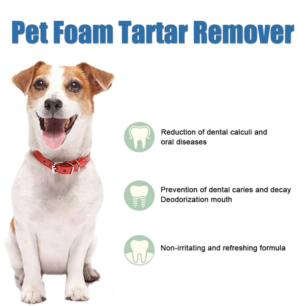 YEGBONG 60ml Pet Dental Foam – Tartar & Plaque Cleaner Pet Dental Foam Qst
