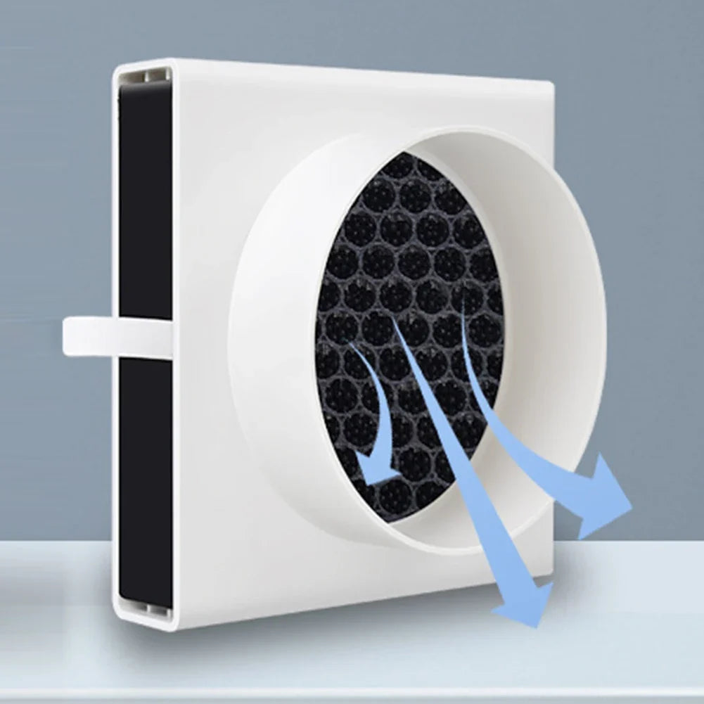 HEPA Inline Duct Air Filter for PVC & PE Pipes | 110mm–160mm Inline HEPA Duct Filter Qme