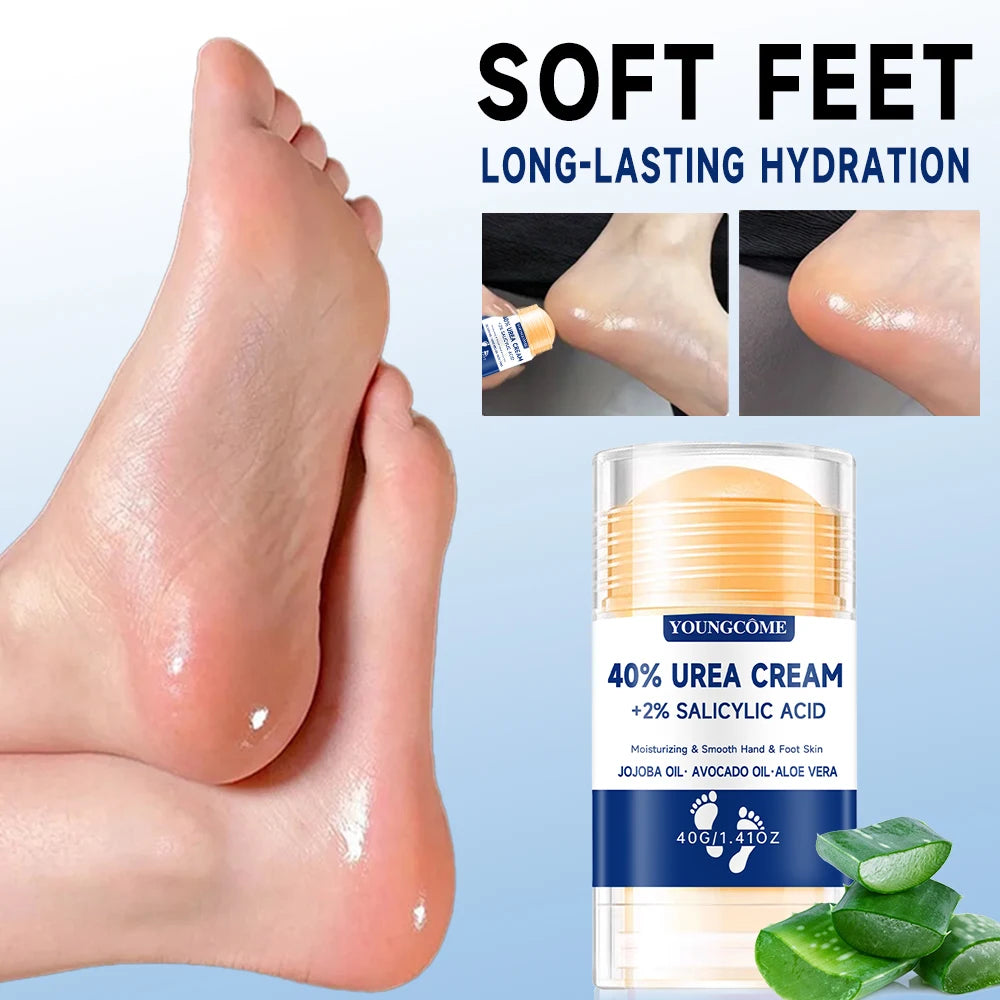 YOUNGCOME 40% Urea Foot Cream + 2% Salicylic Acid Dry Feet Foot Cream Qst 1pcs