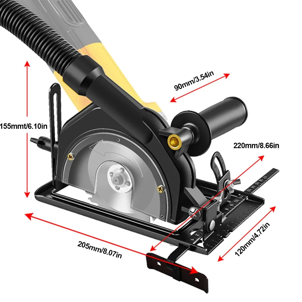 Angle Grinder Positioning Bracket | Adjustable 0–45° Converter Grinder Cutting Bracket Qme