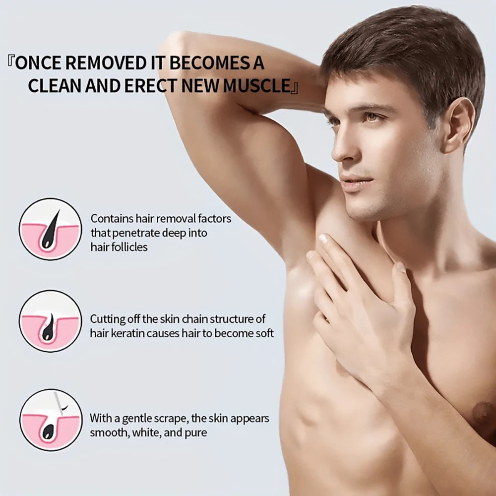 REAROYA Hair Removal Cream for Men & Women – 60g Depilatory Hair Removal Cream Qst