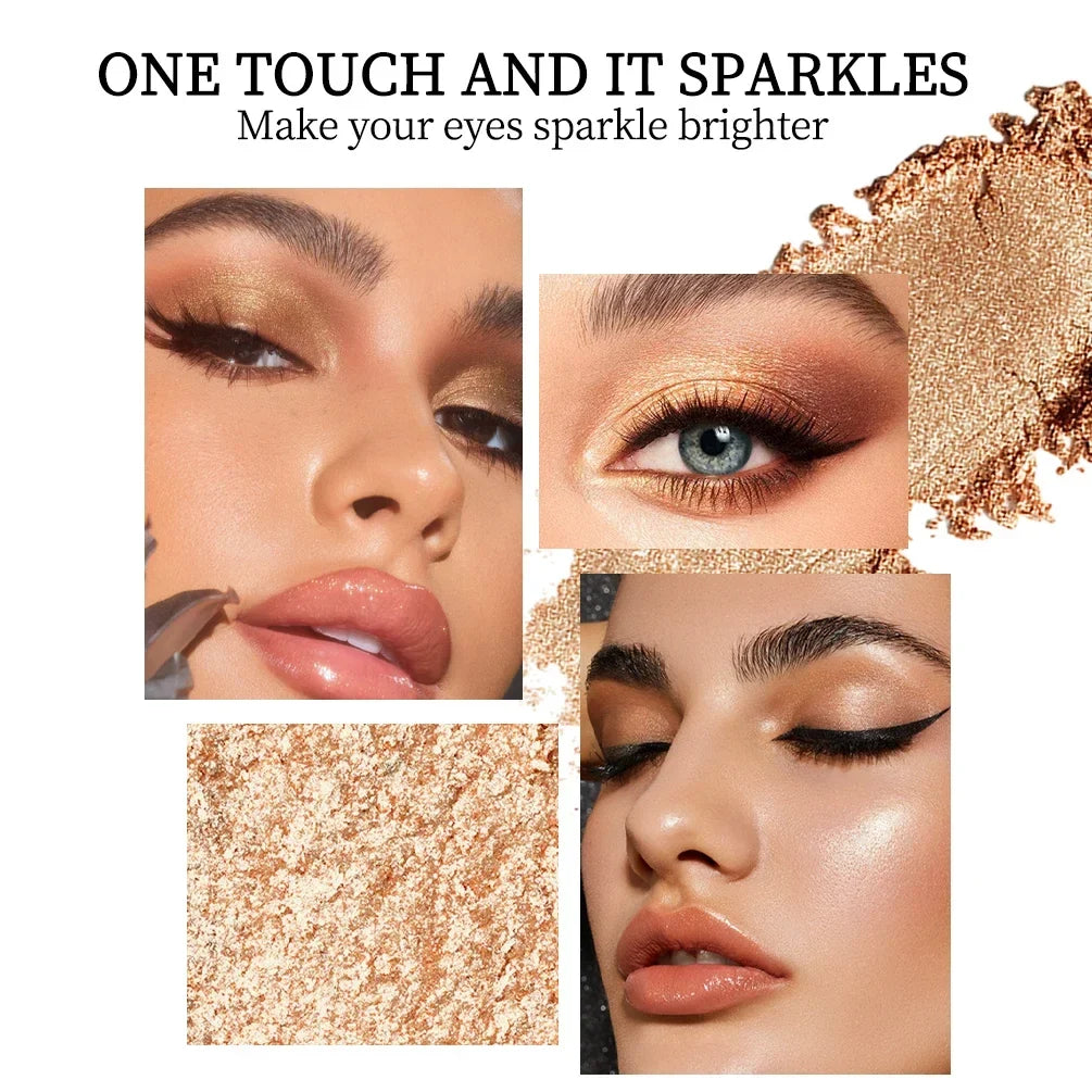 QIBEST Pearlescent Shimmer Eyeshadow Stick – Long-Lasting Glitter Eyeshadow Stick Qme