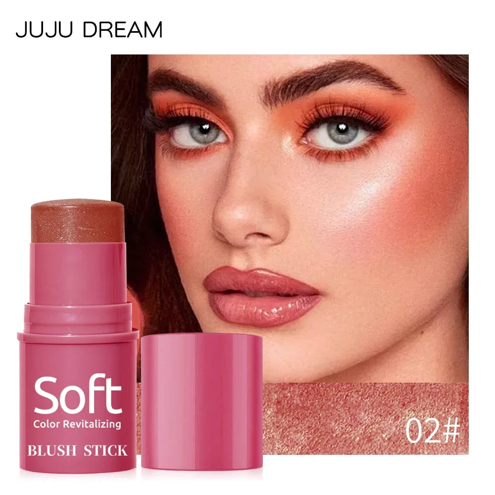 Multifunctional Blush Stick – Natural Matte Nude Makeup | Qme Cream Blush Stick Qme 02