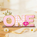Pink Princess Wooden Desktop Decoration – Crown & Carriage Wooden Desktop Decor Qme Default Title
