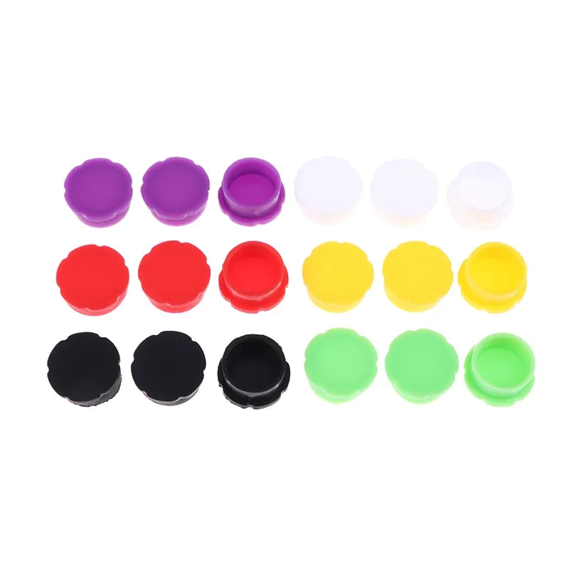 Silicone Glass Vial Protective Caps – Leak-Proof, Set of 3 Silicone Vial Caps Qme