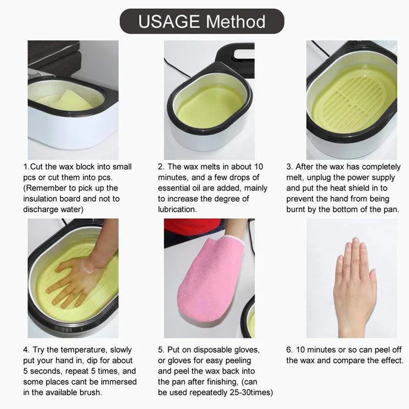 Paraffin Wax Bath Warmer 2L – Hand & Foot Spa Moisturizing Kit Paraffin Wax Warmer Qst