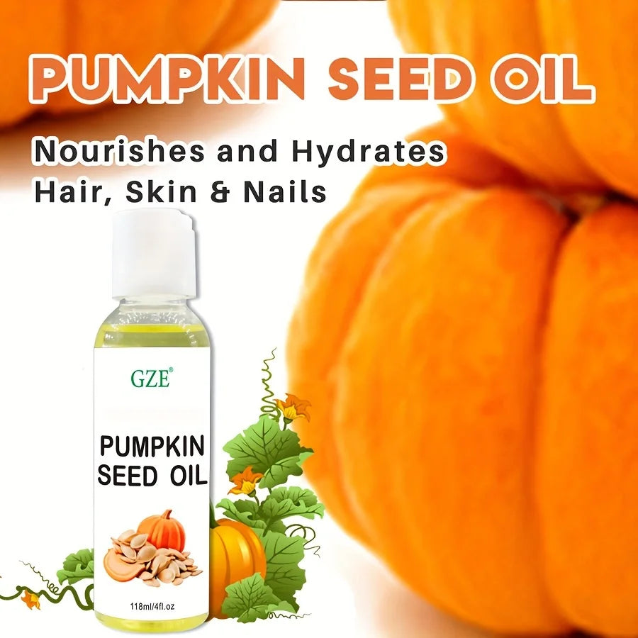 GZE Organic Pumpkin Seed Carrier Oil – Cold Pressed & Pure Carrier Oil Qme