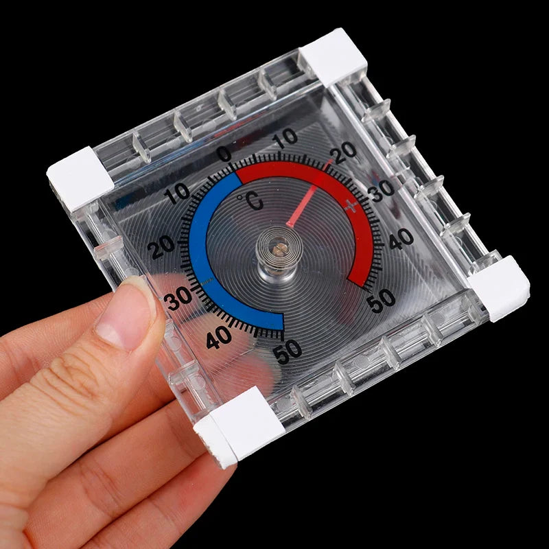 Indoor Outdoor Disc Thermometer – 50°C Graduated Window Gauge Garden Thermometer Qme 1pc