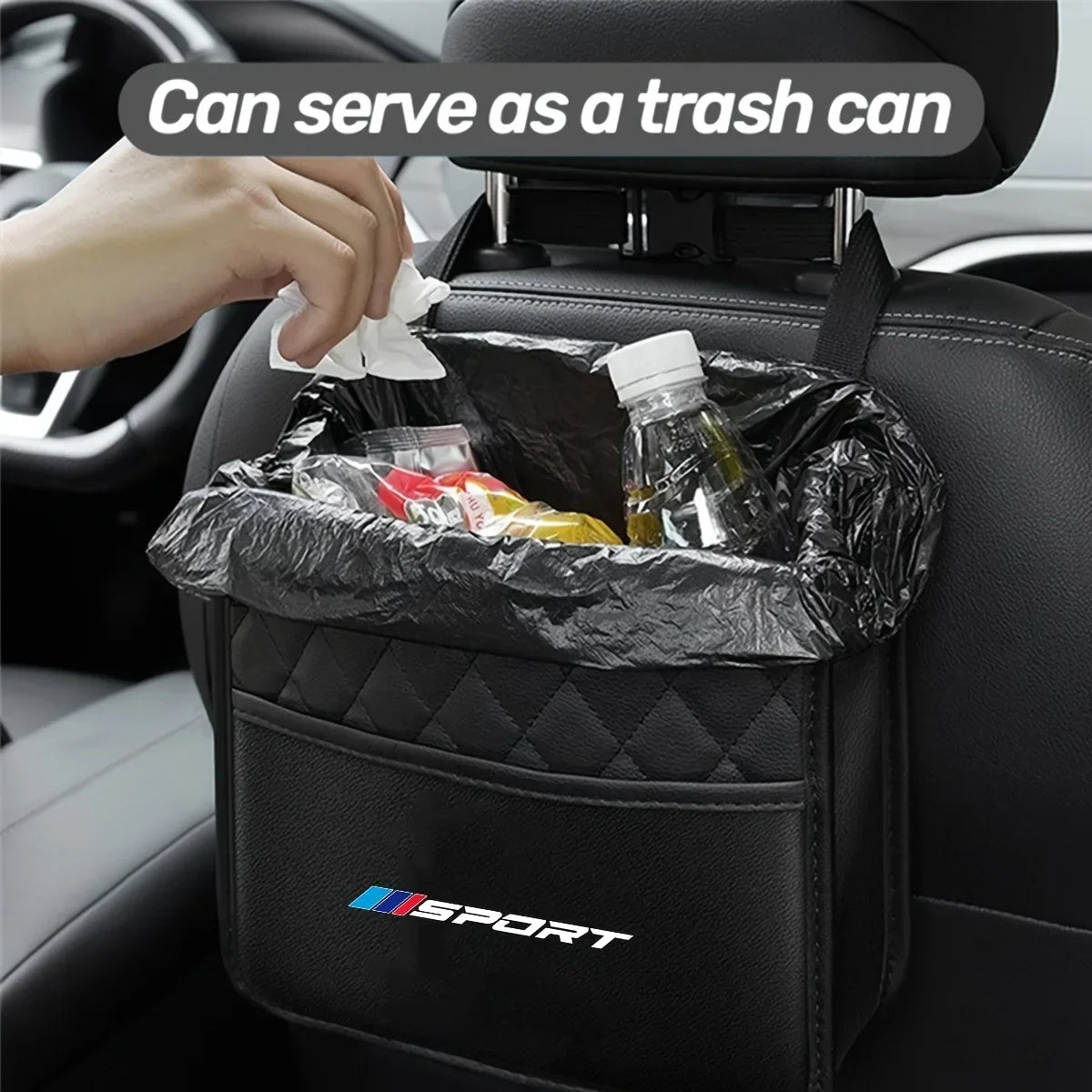 Car Seat Back Hanging Organizer Bag – Auto Interior Storage Car Seat Organizer Qme