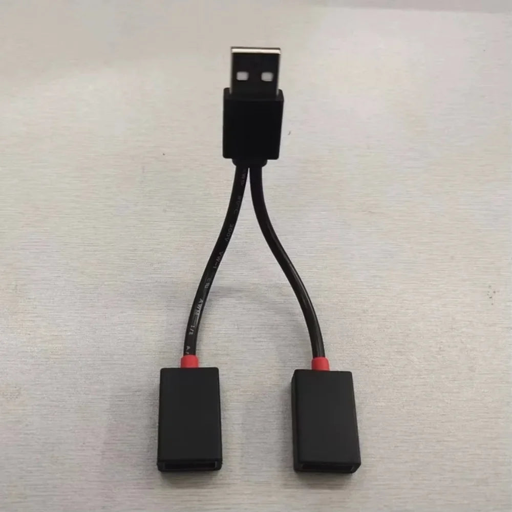 USB Car Splitter Hub Dual Port Multifunction Charging Adapter USB Charging Adapter Qme