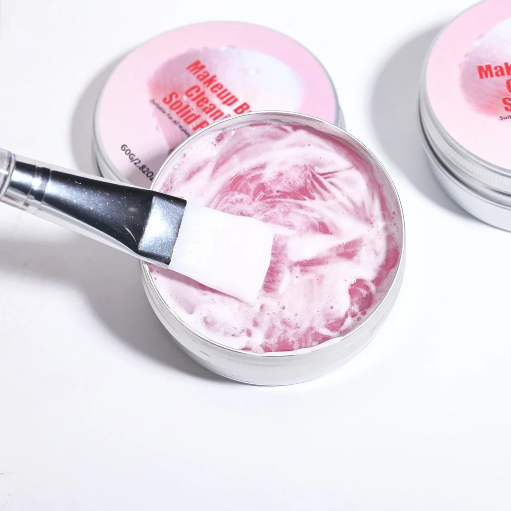 Makeup Brush Solid Cleaning Soap | All Brush Types Brush Cleaning Soap Qme