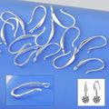 925 Sterling Silver Smooth Hook Ear Wires – DIY Findings Earring Findings Qme Default Title