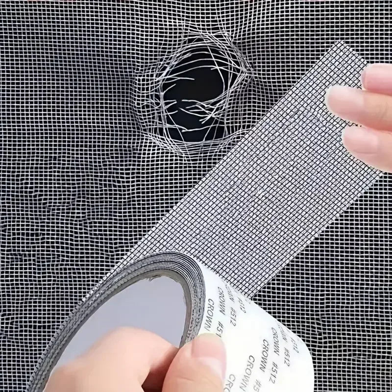 Waterproof Window Screen Repair Tape – Self-Adhesive Mesh Patch Screen Repair Tape Qme