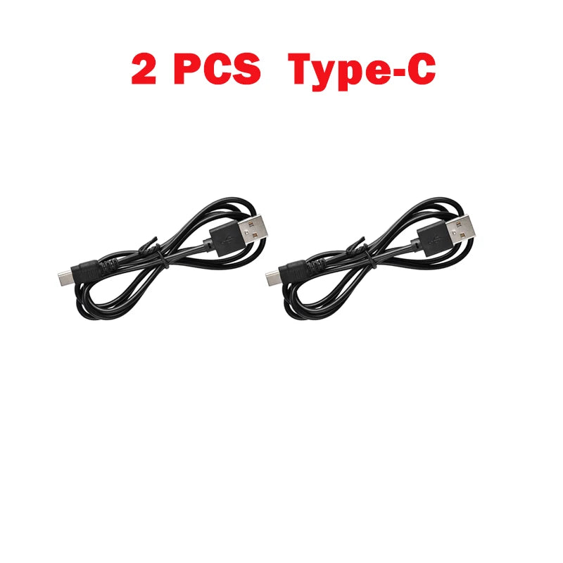 EJEAS Charging Cable – 3.5mm & USB-C for V6 Pro+ / V4 Plus Headset Charging Cable Qst 2 PCS Type-c