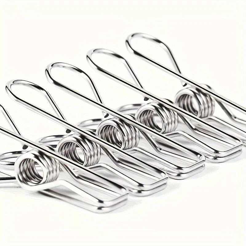 Stainless Steel Clothes Pins – 20 Pcs Durable Metal Laundry Pegs Metal Laundry Pegs Qme 20PCS