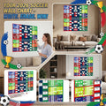 Soccer Event Wall Schedule Poster with Markers & Flag Stickers Wall Schedule Poster Qme as shown One Size