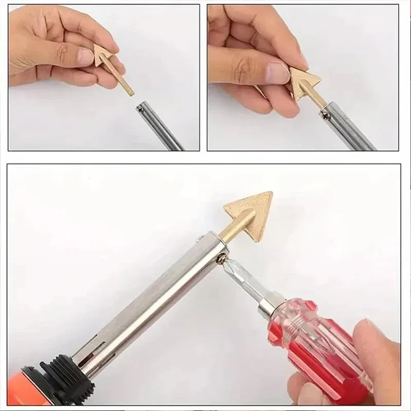 Plastic Welding Iron Tips – Flat Soldering Tips for Car Bumper Welding Iron Tips Qme