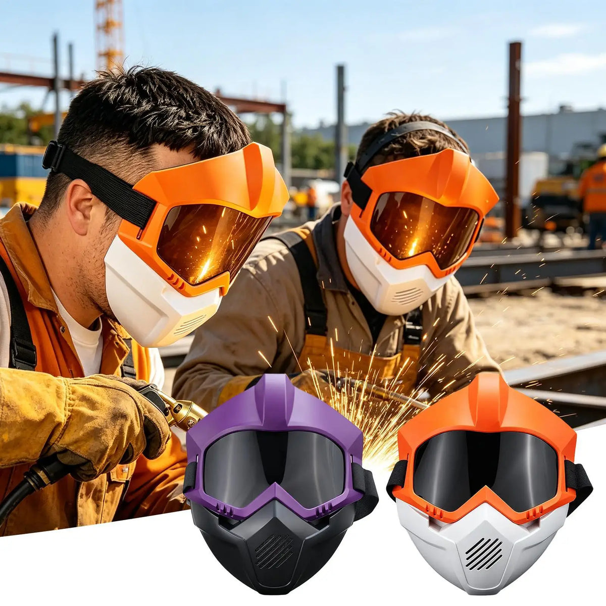 Auto Darkening Welding Face Shield – Adjustable & Detachable Welding Face Shield Qme