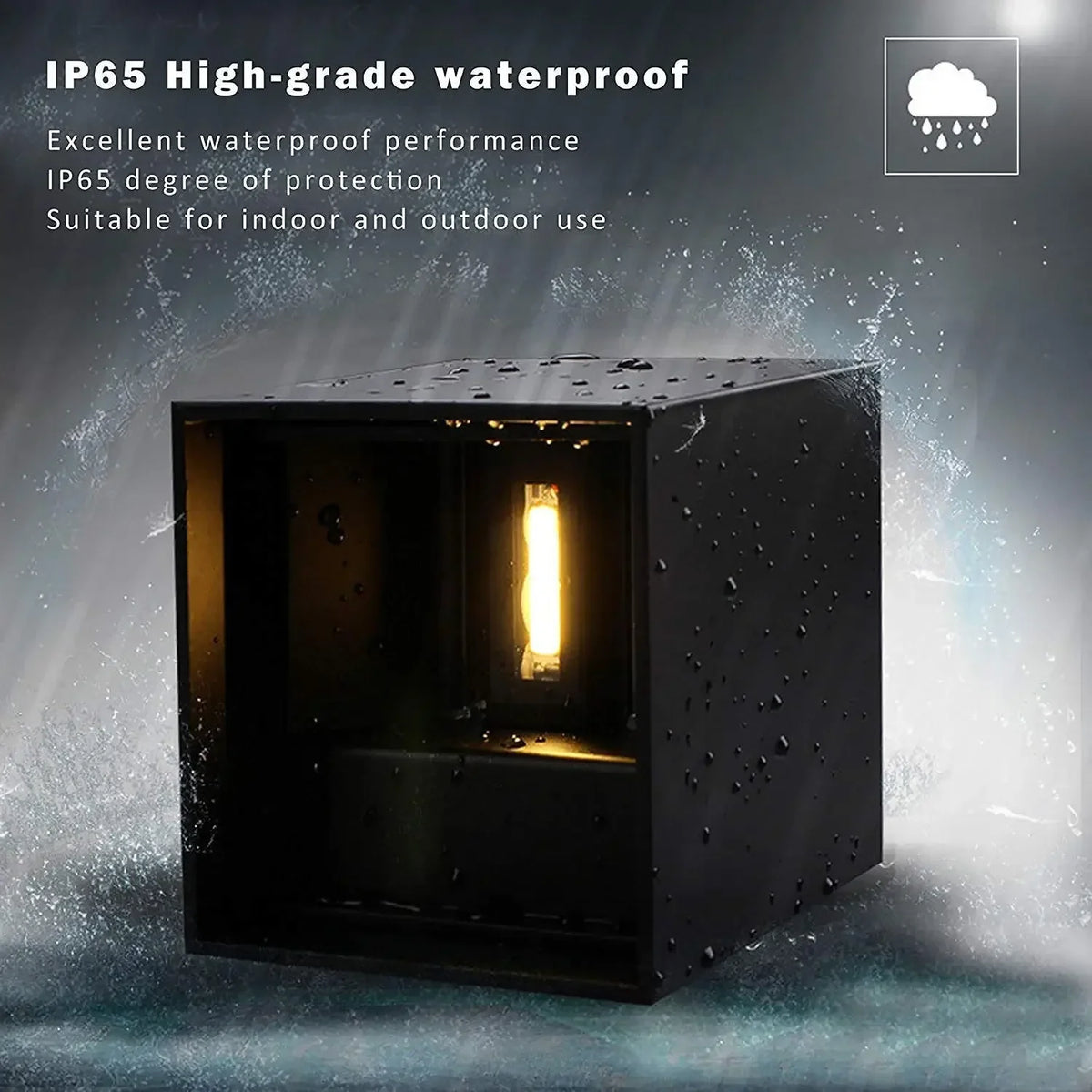 Modern Waterproof LED Wall Lamp – Indoor & Outdoor Sconce 12W LED Wall Sconce Qme Warm White